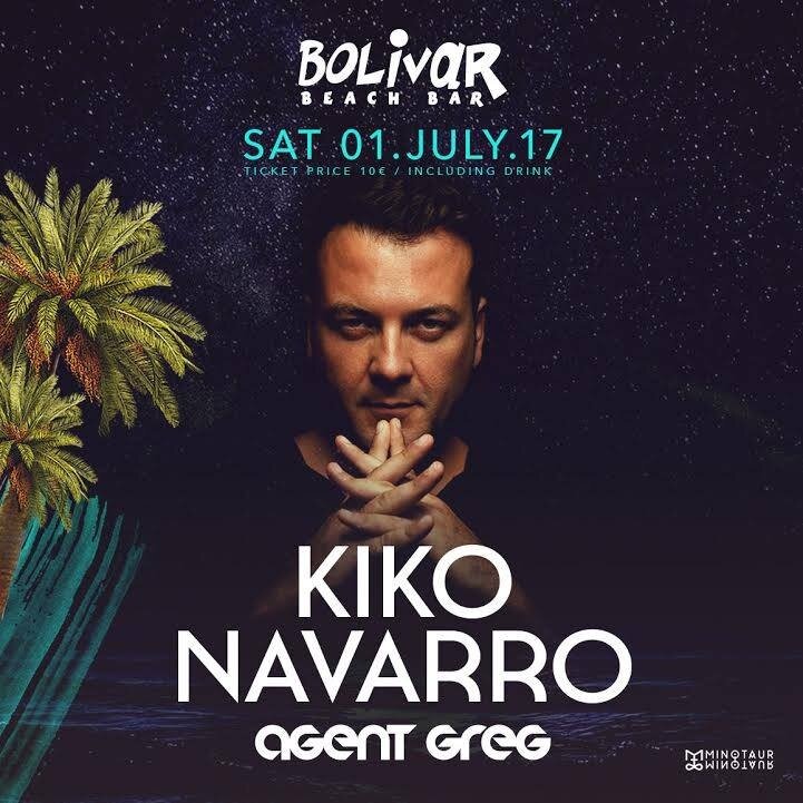 Kiko Navarro | Agent Greg | Sat 01 July Bolivar Beach Bar