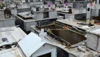 Ανεμοστρόβιλος άνοιξε τους τάφους στο νεκροταφείο των Γαργαλιάνων